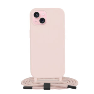 Θήκη κινητού Techsuit Crossbody Lanyard for iPhone 15 Pink