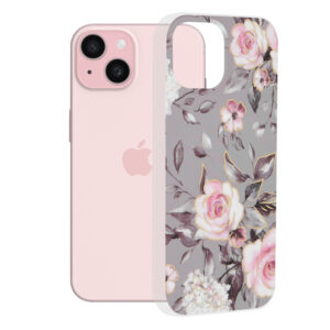 Θήκη κινητού Techsuit Marble Series for iPhone 15 Bloom of Ruth Gray