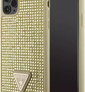 Θήκη Κινητού Guess Rhinestones Trinagle Metal Logo for iPhone 11 Pro Gold