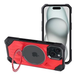 Θήκη κινητού Forcell Armor Mag Cover Compatible with MagSafe for iPhone 15 Red