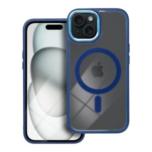 Θήκη κινητού Forcell Color Edge Mag Cover Compatible with MagSafe for iPhone 15 Navy Blue