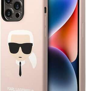 Θήκη Κινητού Karl Lagerfeld MagSafe Compatible Liquid Silicone Karl Head for iPhone 14 Pro Max Pink