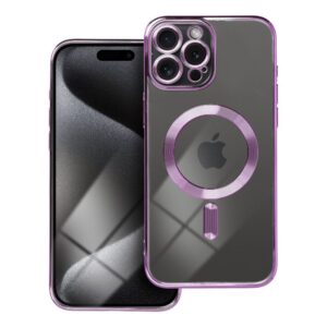 Θήκη κινητού Forcell Electro Mag Cover Compatible with MagSafe for iPhone 15 Pro Max Deep Purple
