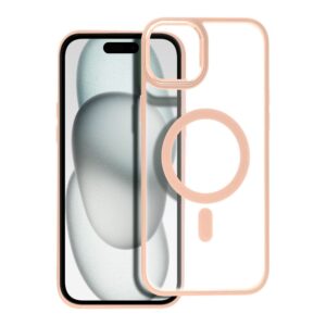 Θήκη κινητού Forcell Matte Mag Cover Compatible with MagSafe for iPhone 15 Plus Pink