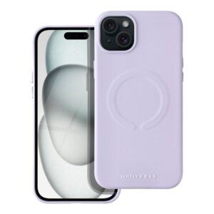 Θήκη κινητού Roar Leather Mag for iPhone 15 Plus Purple
