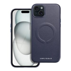 Θήκη κινητού Roar Leather Mag for iPhone 15 Plus Navy