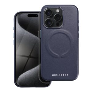 Θήκη κινητού Roar Leather Mag for iPhone 15 Pro Navy