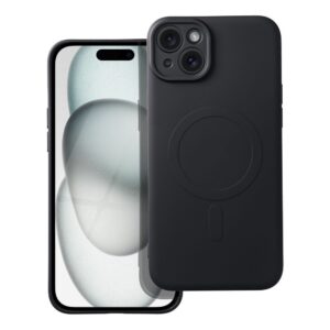 Θήκη κινητού Forcell Silicone Mag Cover Compatible with MagSafe for iPhone 15 Plus Black