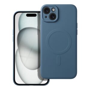 Θήκη κινητού Forcell Silicone Mag Cover Compatible with MagSafe for iPhone 15 Plus Blue