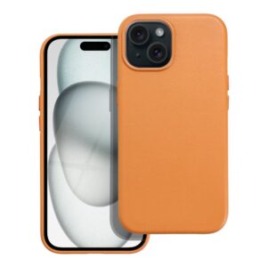 Θήκη κινητού Forcell Leather Mag Cover Compatible with MagSafe for iPhone 15 Orange