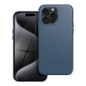 Θήκη κινητού Forcell Leather Mag Cover Compatible with MagSafe for iPhone 15 Pro Max Blue