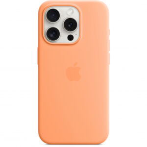 Θήκη κινητού Apple Silicone With MagSafe For Apple iPhone 15 Pro Orange Sorbet