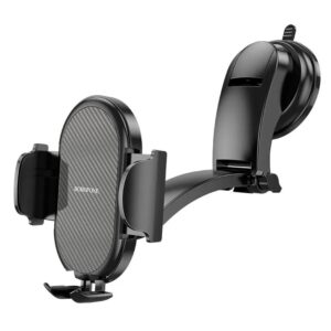 Βάση Κινητού Borofone Charm with Suction Cup for Dashboard/Windshield, 360° Adjust, Universal, Telescopic Arm Black