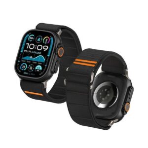 Λουράκι Tech Protect Nylon Slip Apple Watch 8/9/10/11/SE/ULTRA 44/45/46/49 MM Black