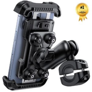 Βάση μηχανής- ποδηλάτου Lamicall BCSP05 αντικραδασμική για τιμόνι με μεταλλικο βραχίωναι Black