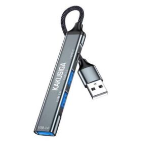 USB hub KAKUSIGA KSC-1416 4x θυρών USB 3.0 5Gbps USB σύνδεση Grey