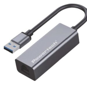 Aντάπτορας Δικτύου POWERTECH PT-1454 USB 1000Mbps Ethernet Grey