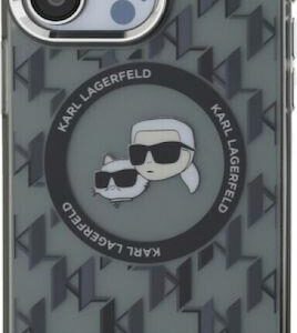 Θήκη κινητού Karl Lagerfeld IML Monogram K&CH Heads MagSafe for iPhone 16 Pro Max Black