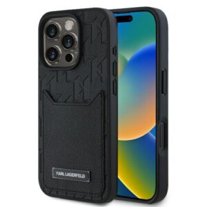 Θήκη κινητού Karl Lagerfeld Hardcase Leather Cardslots for iPhone 16 Pro Max Monogram