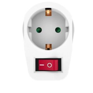 Αντάπτορας Ρεύματος POWERTECH PT-811 1x schuko 16A White