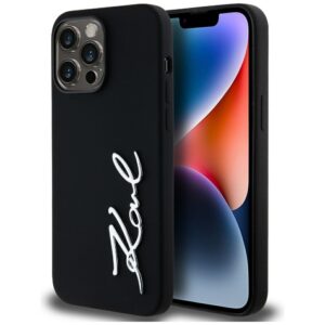 Θήκη κινητού Karl Lagerfeld Silicone for iPhone 14 Pro Max Karl Script Black