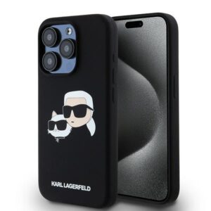 Θήκη κινητού Karl Lagerfeld Silicone MagSafe for iPhone 15 Pro Max Karl&Choupette Black