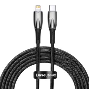 Baseus Cable Type C to Apple Lightning 8-pin Power Delivery 20W Glimmer Series 2m Black