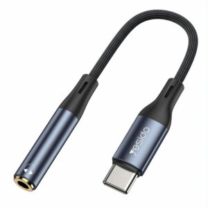 Yesido Adapter YAU38 USB-C- to 3.5mm Audio Black