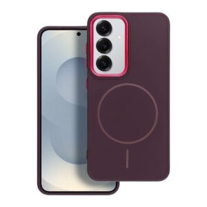 Θήκη κινητού Forcell Frame Mag Cover Compatible with MagSafe for Samsung A17 Purple