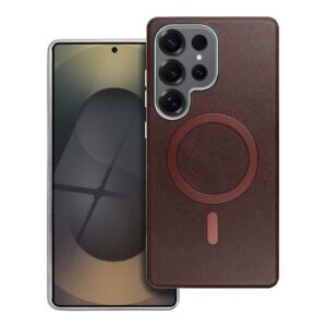 Θήκη κινητού Forcell Gentleman Mag Cover Compatible with MagSafe for Samsung A17 Brown