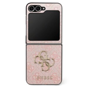 Θήκη κινητού Guess PU Leather 4G Metal Logo for Samsung Z Flip 7 Pink
