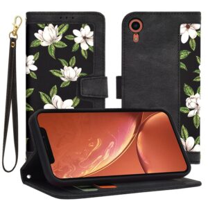 Θήκη κινητού Techsuit FlipCraft for iPhone XR Flowers of the Dawn