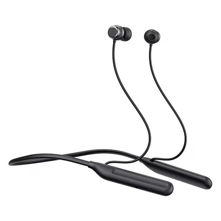 Ακουστικό Havit Bluetooth Earphones for Sport, Magnetic Design, Bluetooth5.0, Mic, ENC, Fast Charge, USB-C, 250mAh Black - Image 2