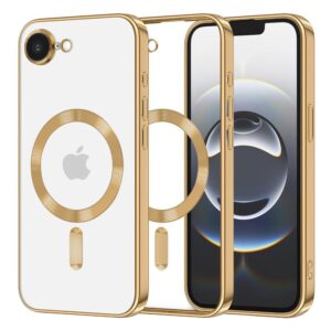 Θήκη κινητού Techsuit Luxury Crystal MagSafe for iPhone 16e Gold