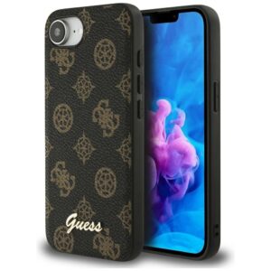 Θήκη κινητού Guess Peony Script MagSafe for iPhone 16e Black