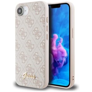Θήκη κινητού Guess Hardcase 4G Script Logo for iPhone 16e Pink