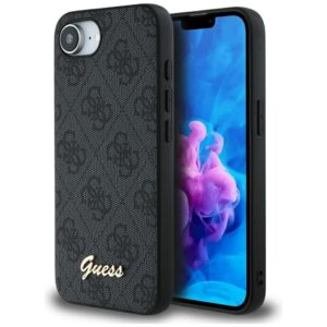 Θήκη κινητού Guess Hardcase 4G Script Logo for iPhone 16e Black