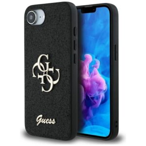Θήκη κινητού Guess Glitter Fixed Big 4G for iPhone 16e Black
